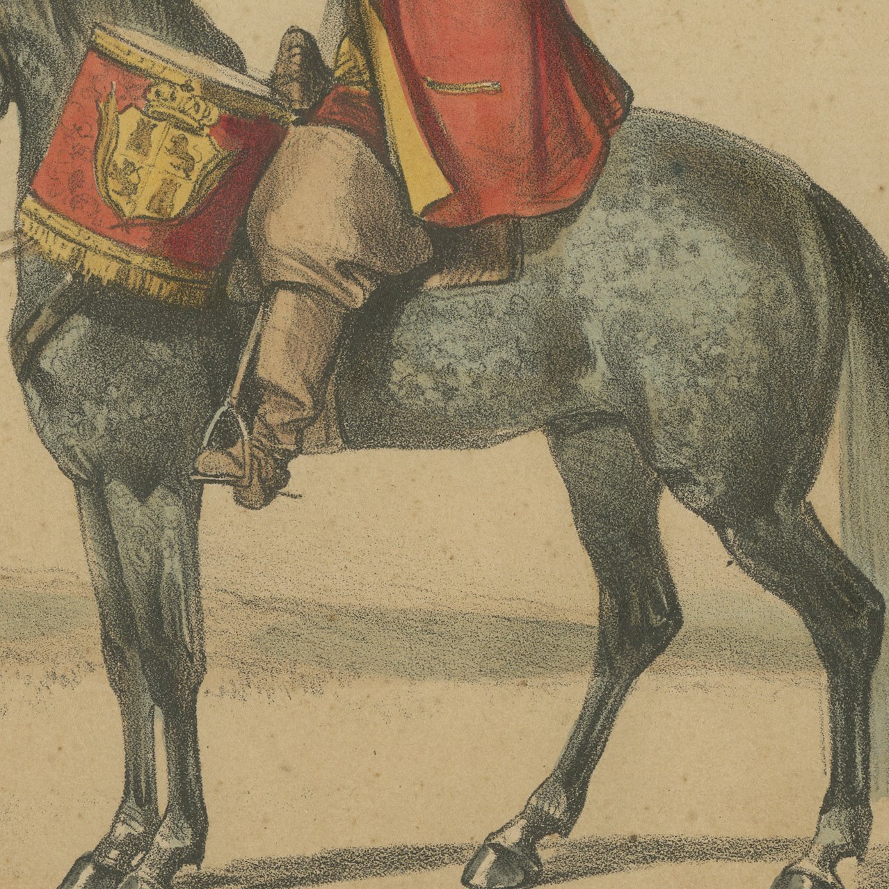 Spanish Cavalry by José Rubio Villegas: Dragoon and Kettledrummer, 1861, view 5