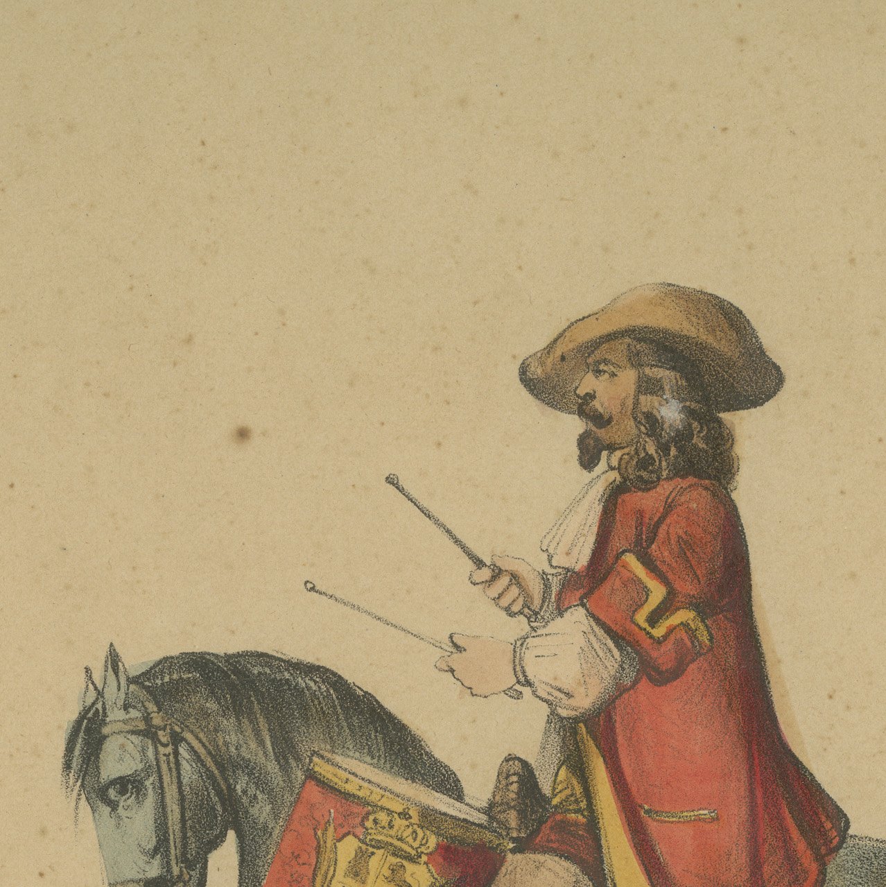 Spanish Cavalry by José Rubio Villegas: Dragoon and Kettledrummer, 1861, view 7