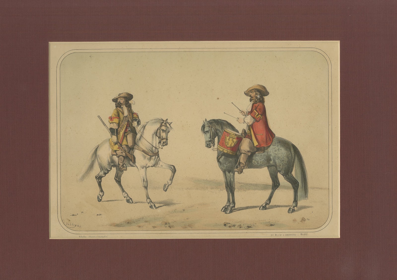 Spanish Cavalry by José Rubio Villegas: Dragoon and Kettledrummer, 1861