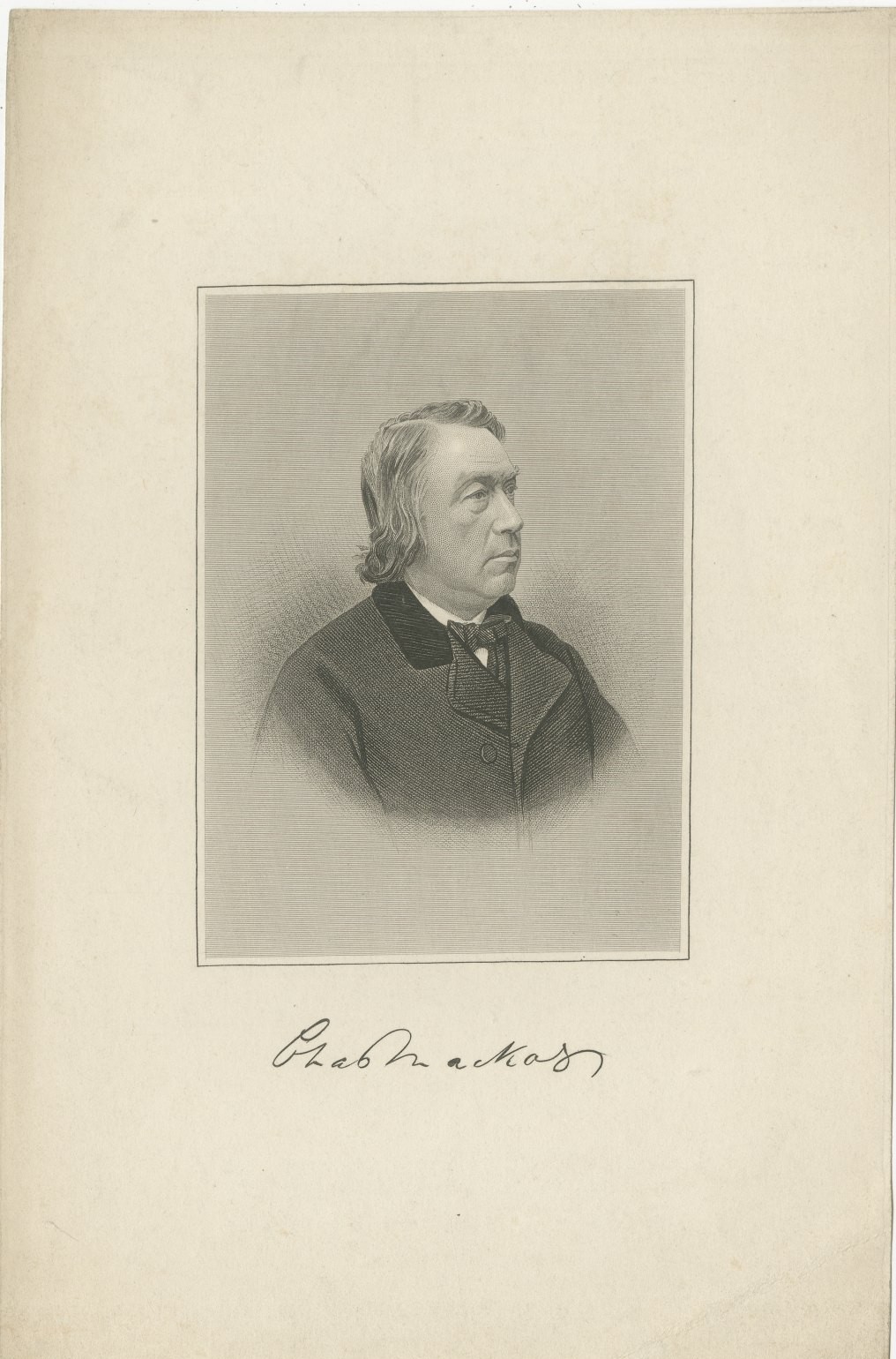 Charles Mackay, Scottish Poet and Journalist, Antique Engraved Portrait
