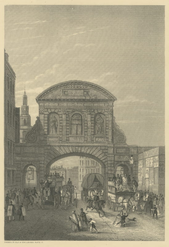 Temple Bar, Fleet Street, London, Cassell's Old and New London, 1879