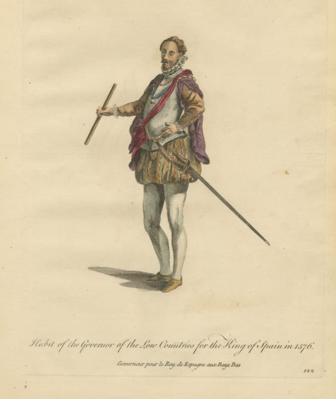 Governor of the Low Countries for the King of Spain in 1576, Jefferys, 1757