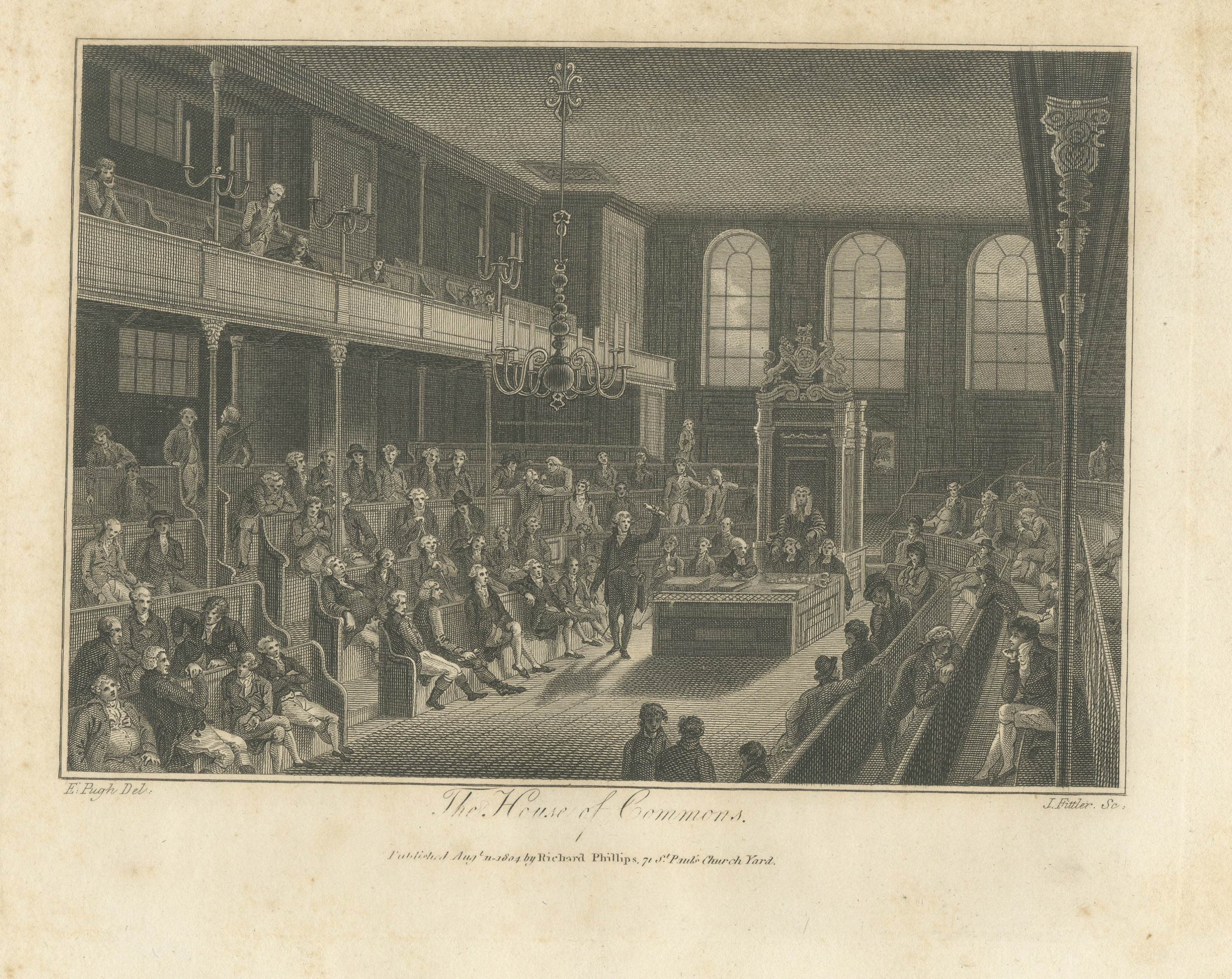 The House of Commons in Session, London, 1804