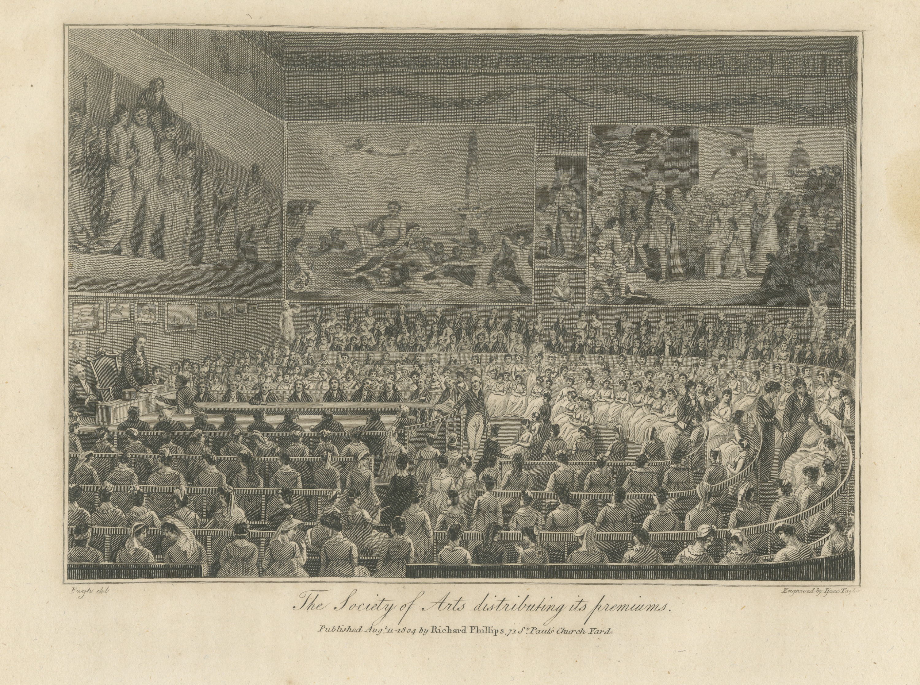 The Society of Arts Distributing Its Premiums, London, 1804