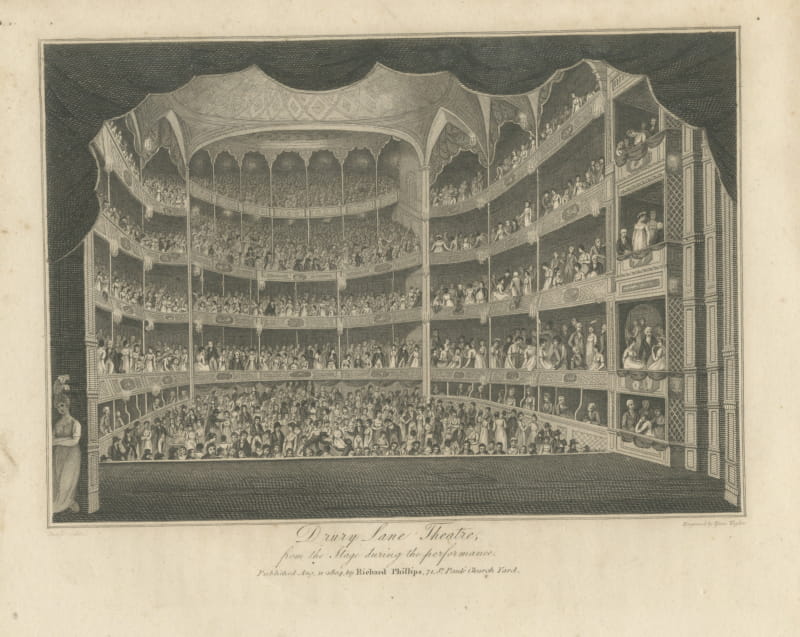 Drury Lane Theatre from the Stage During the Performance, 1804
