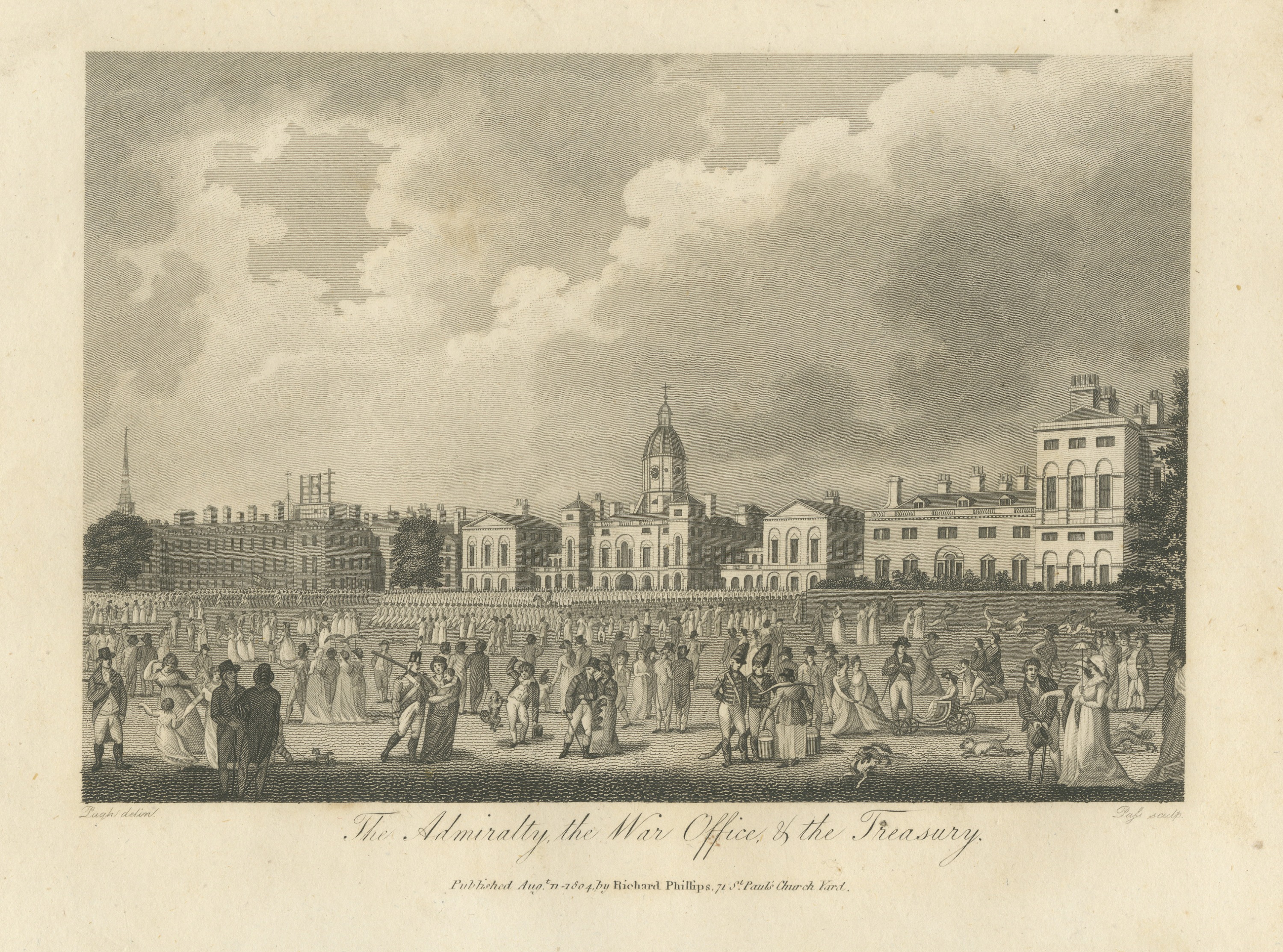 The Admiralty, the War Office and the Treasury, London, 1804