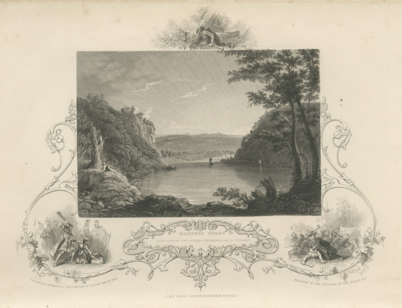 Harpers Ferry, Junction of the Shenandoah and Potomac, Pocahontas, circa 1850