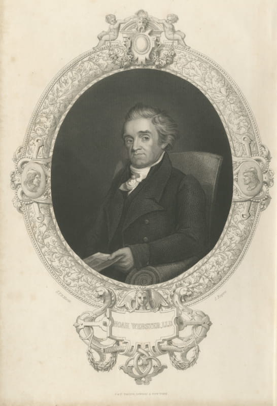 Noah Webster LL.D., Oval Portrait, S. F. B. Morse and J. Rogers, circa 1850