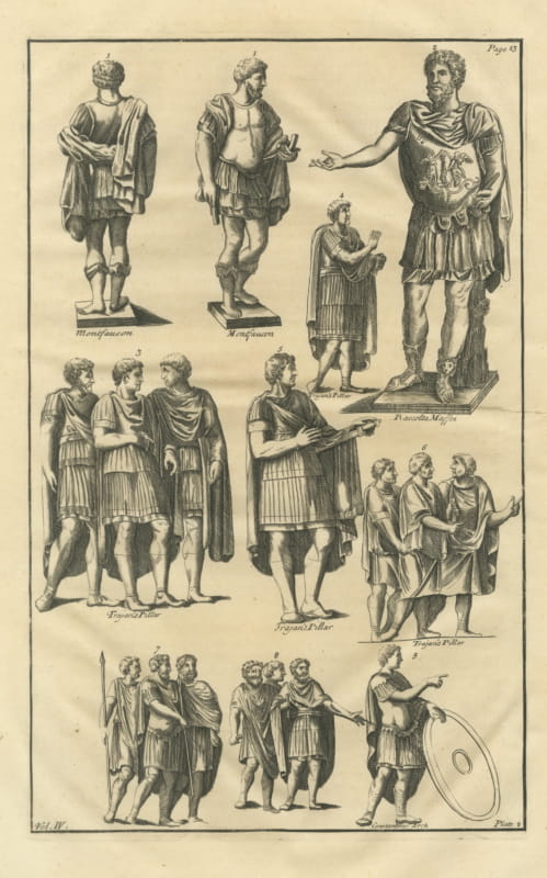 Roman Officers from Trajan's Column and Constantine's Arch, 1722