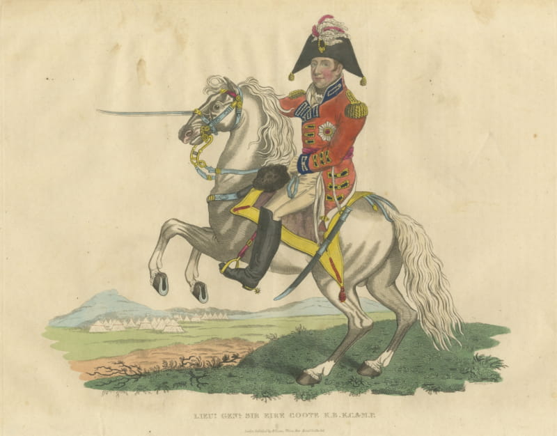 Lieutenant General Sir Eyre Coote on a Rearing Gray Horse, 1816