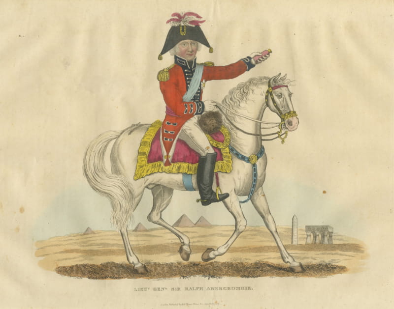 Sir Ralph Abercromby on Horseback Before the Pyramids of Egypt, 1816
