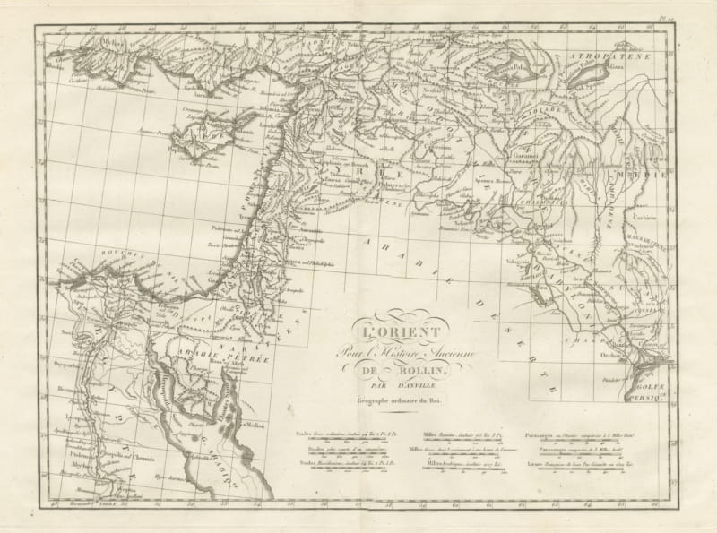 The Ancient Near East from Egypt to Babylon, d'Anville L'Orient, 1818
