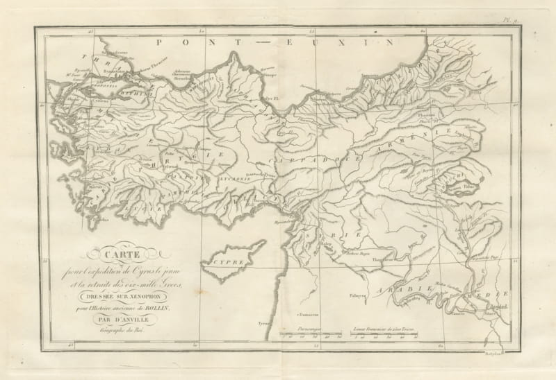 March of Cyrus and Retreat of the Ten Thousand after Xenophon, 1818