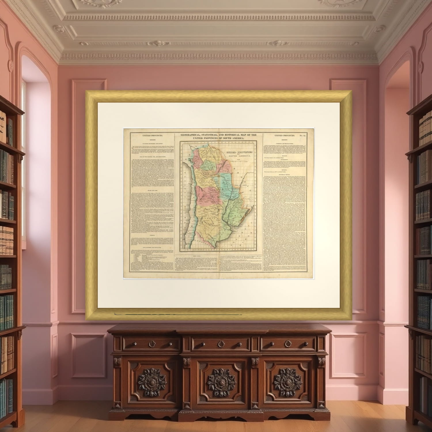 Antique Map of South America by Finlayson, 1822