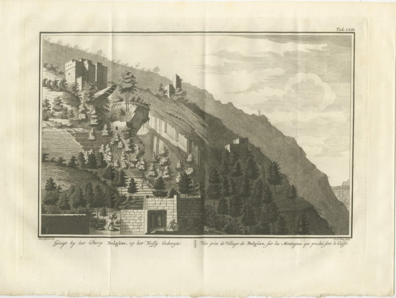 View near Bulgose in the Yemen Coffee Mountains, Antique Print, 1776