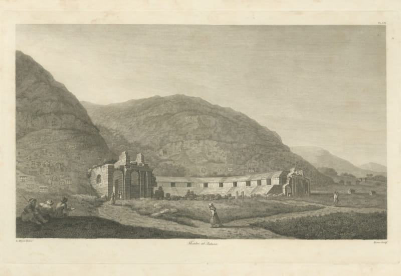 Theater at Patara in Lycia, Antique Engraving after L. Mayer, 1797