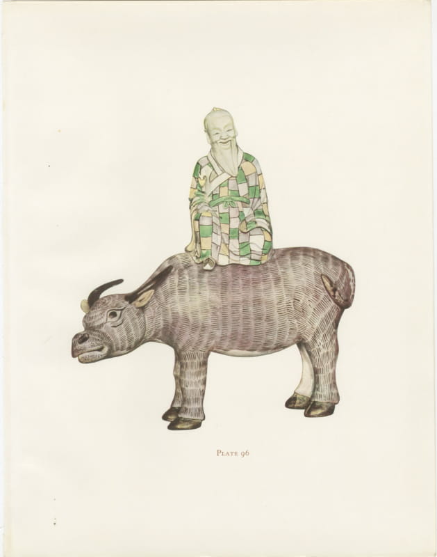 Lao Tzu as Shou Lao Riding a Buffalo, Ming Porcelain, Plate 1911