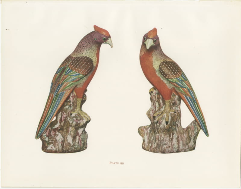 Pair of Pheasant Figures on Splashed Rocks, Kien-lung Period, Plate 1911