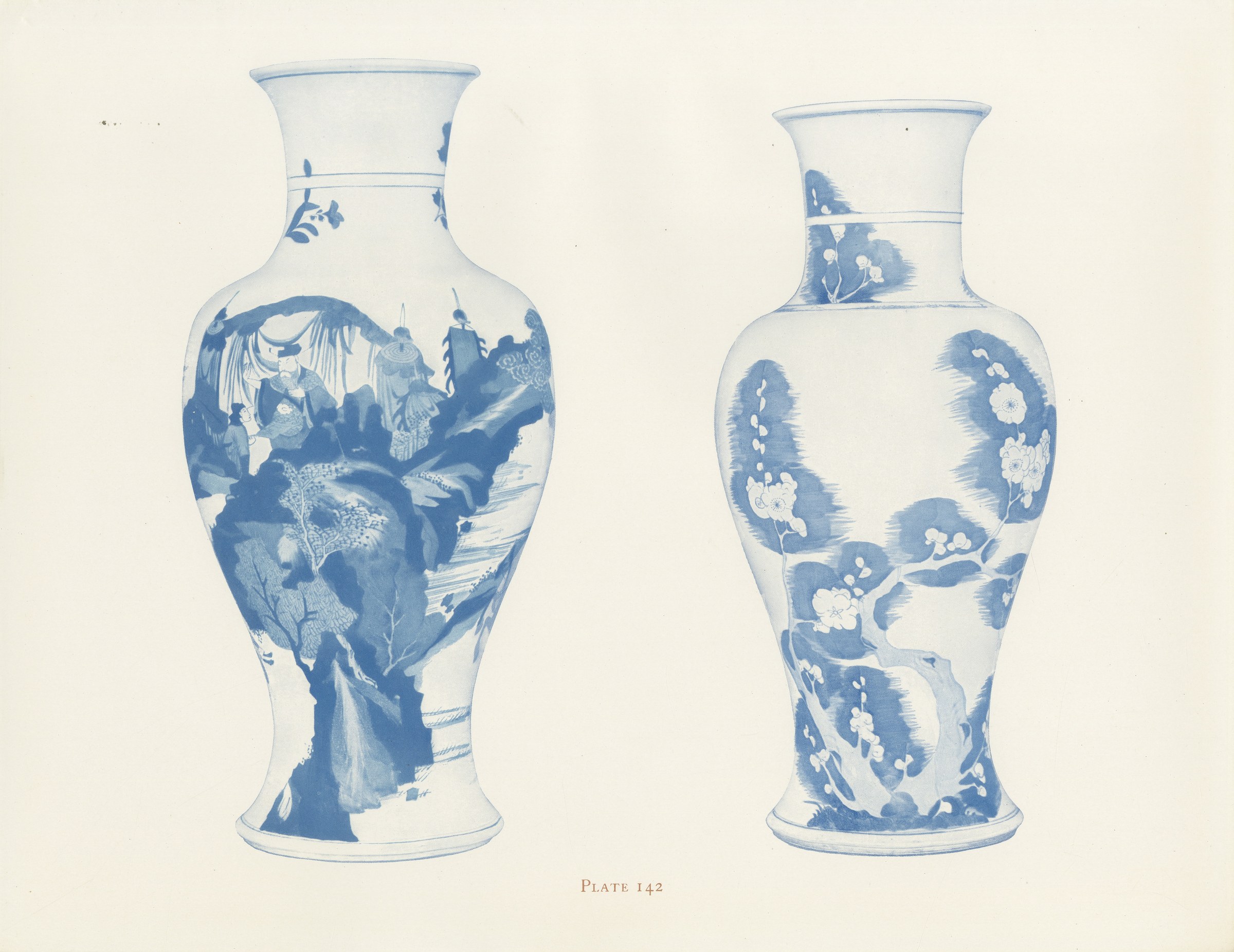 Kang-he Baluster Vases with the Emperor and Mounted Warriors, Plate, 1911