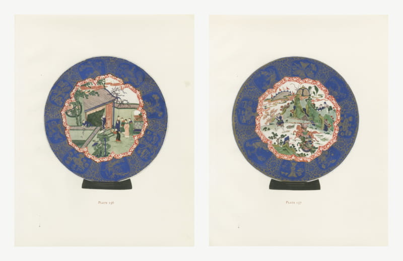 The Two Giant Powder-blue Saucer Dishes, Kang-he Pair of Plates, 1911