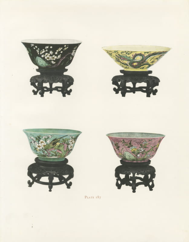 Four Bowls with Dragon and Feng-huang Holding the Sacred Jewel, Plate, 1911