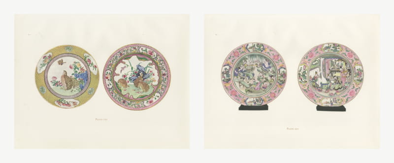 Ruby Backed and Rose Ground Plates, Two Yung-ching Color Plates, 1911