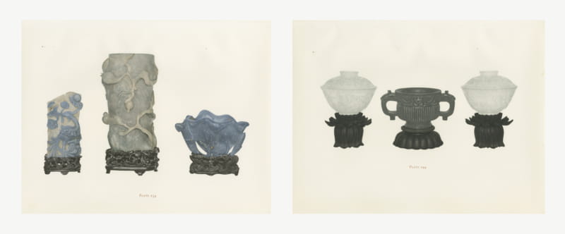 Chinese Hard Stone Groups in Jade and Agate, Two Color Plates, 1911