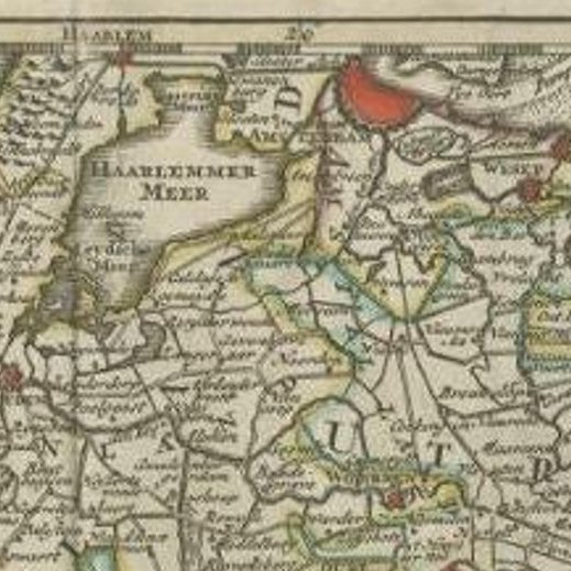 Antique Map of the Province of Zuid-Holland by Keizer & De Lat, 1788