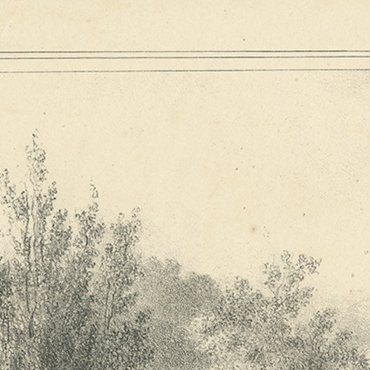 Antique Print of the Outer City Wall of Utrecht City in the Netherlands, c 1830