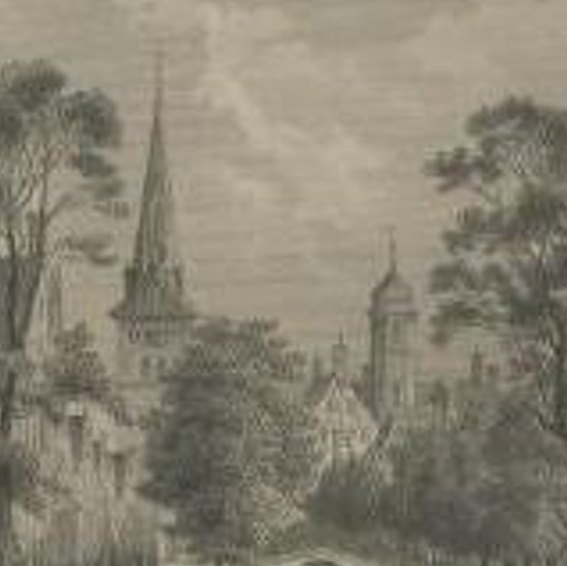 Antique Print of Franeker, Friesland, The Netherlands, 'c.1860'