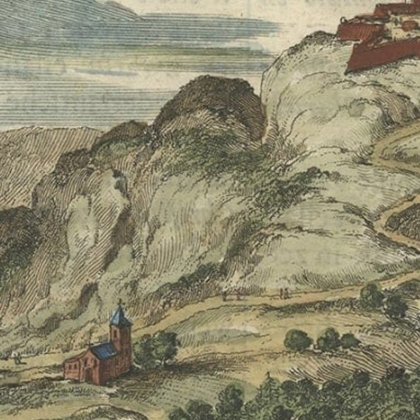 Antique Print of a Greece Island, Most Likely Gavdopoula South of Crete, 1688