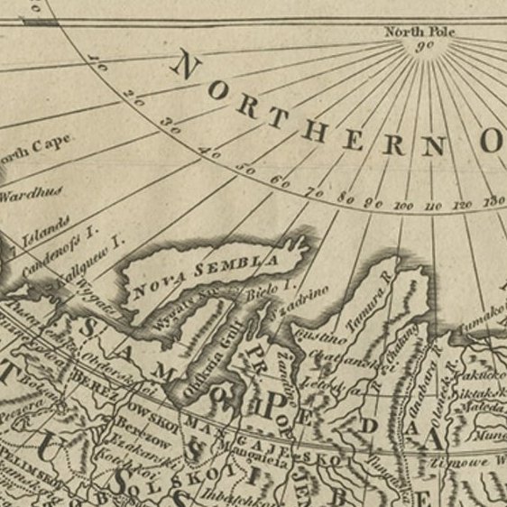 Original Antique Engraved Map of the Russian Empire, 1778