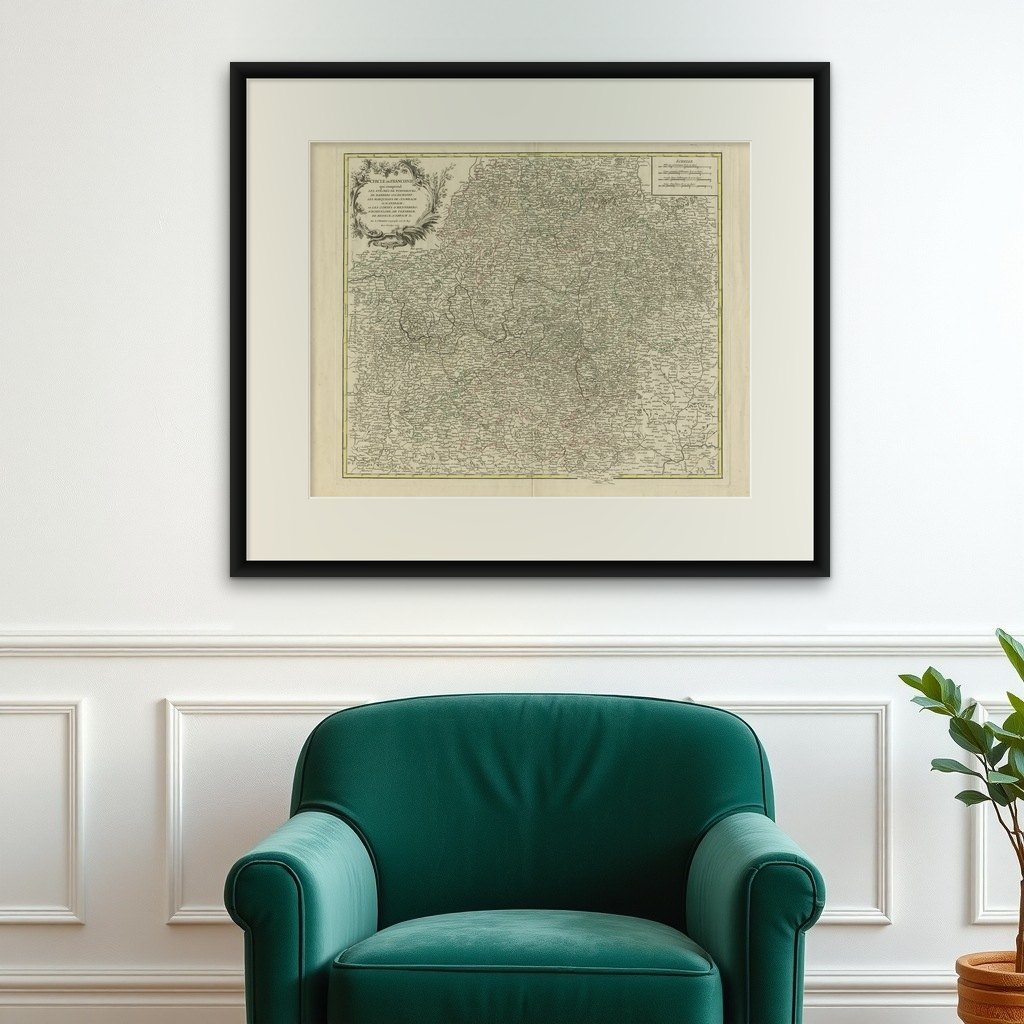 Antique Map of the Circle of Franconia, 1757