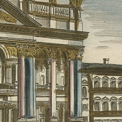 View of the Archbasilica of St. John Lateran in Rome, Italy.