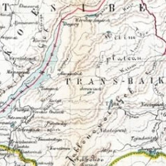Antique Map of Russia in Asia by Kuyper, c.1880