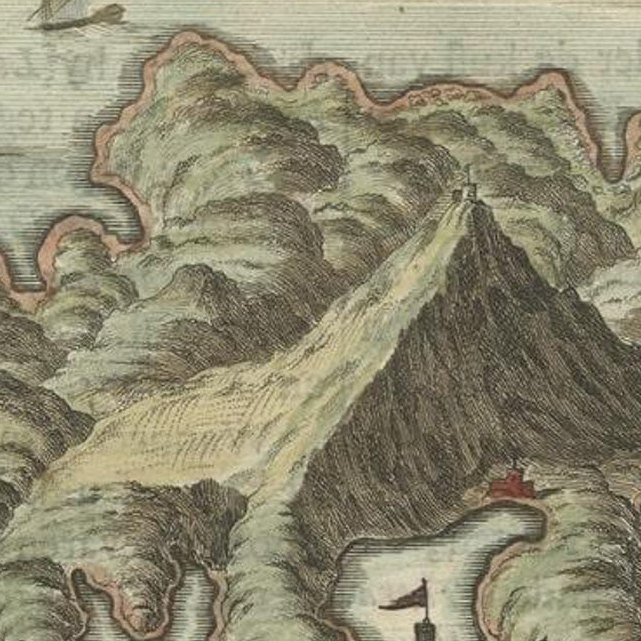 Old Print of Standia, a Greek Island 'Heraklion, Crete, Greece, Balkans', 1688