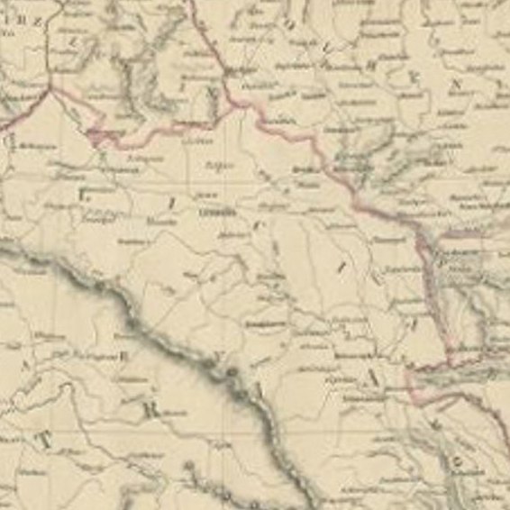 Antique Map of Russia from the Baltic to the Black Sea by Sharpe, 1849