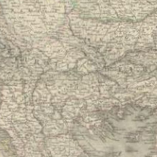 Antique 1842 Map of Turkey and Greece by Pierre M. Lapie, 68x50.5 cm