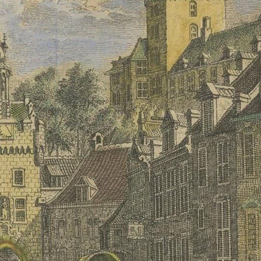 Antique Print of the City of Kleve or Kleef in Germany, 1752