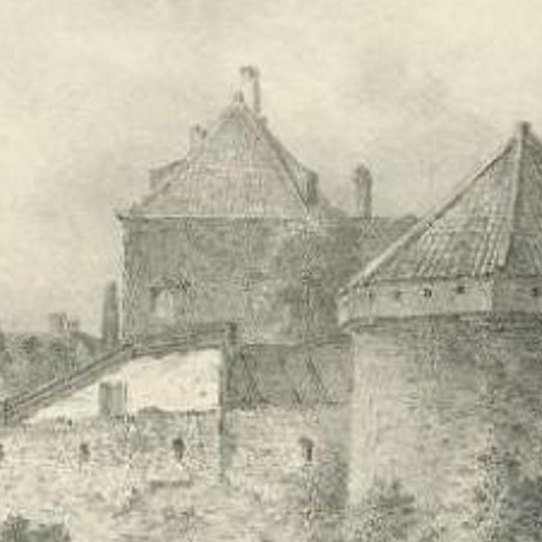 Antique Print of the 'Plompetoren' in Utrecht by Houtman, c.1830