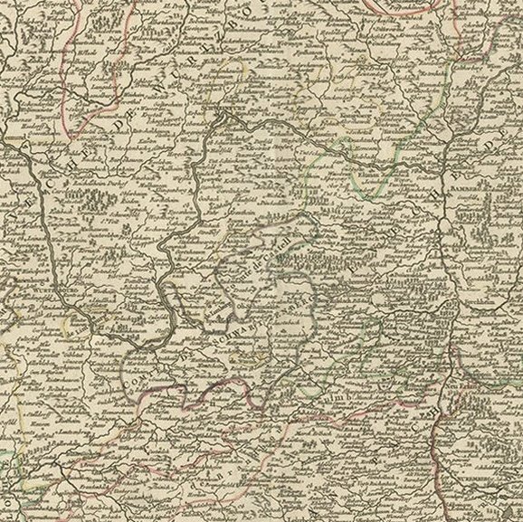 Antique Map of the Circle of Franconia, 1757