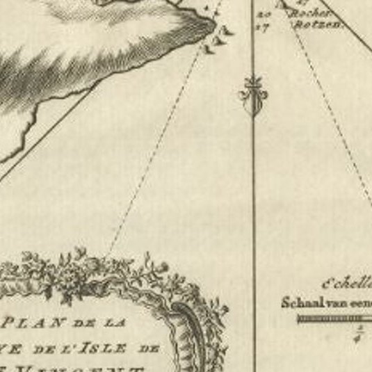 Antique Print of the Bay of the Island of St. Vincent, Capeverdian Islands