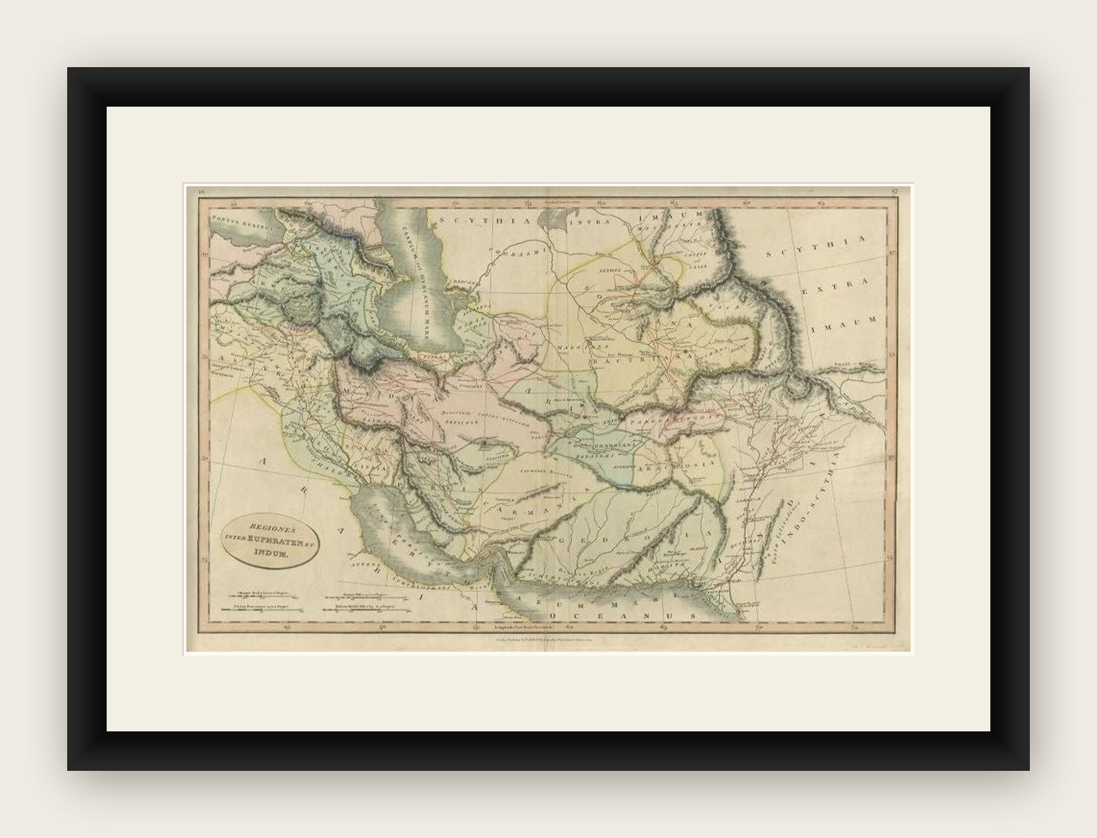Antique Map of the Middle East by Smith, 1809