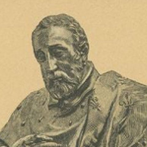 Antique Print of a Statue of Henry II, c.1880