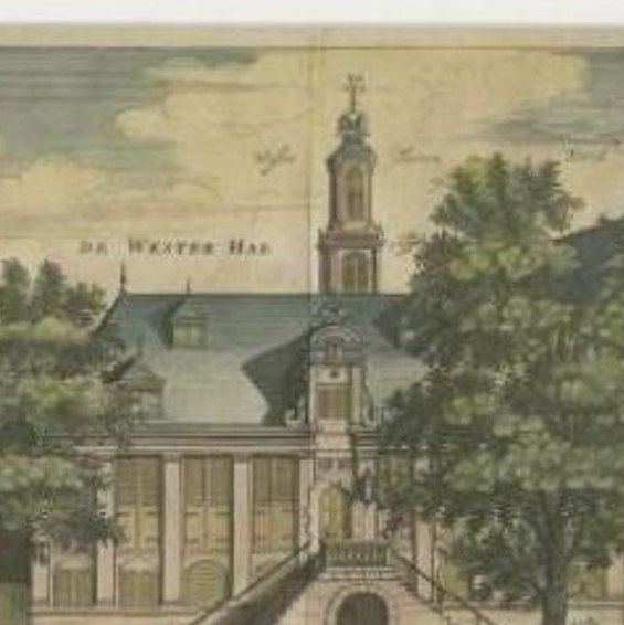 Antique Print of the 'Westerhal' in Amsterdam by Dapper, c.1663