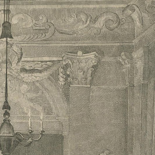 Etching on Chine Collé After the Painting by Cornelis Troost, ca.1850