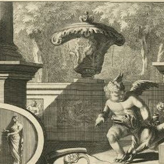 Antique Print of the Tiber River in Rome, Italy, 1704