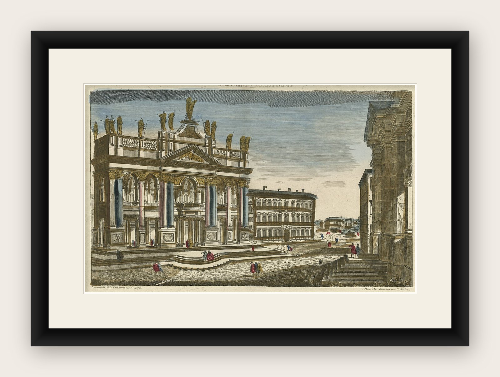 View of the Archbasilica of St. John Lateran in Rome, Italy.
