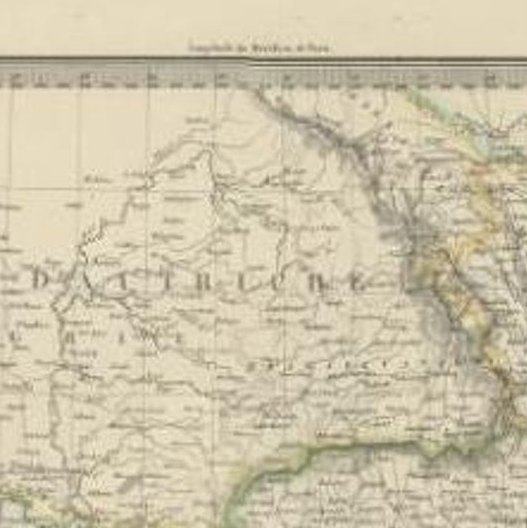 Antique 1842 Map of Turkey and Greece by Pierre M. Lapie, 68x50.5 cm