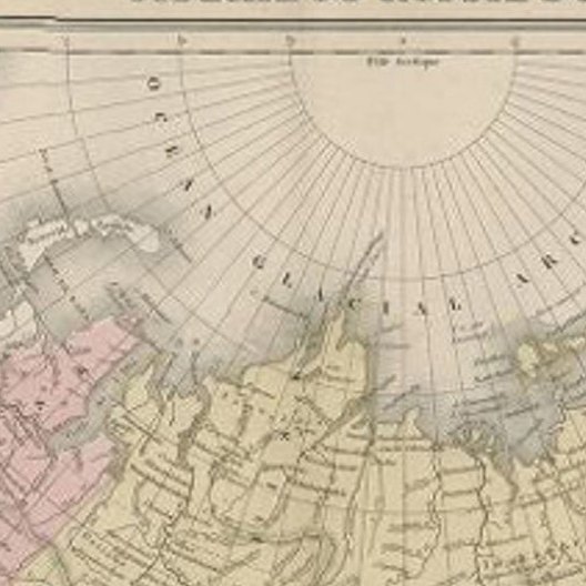 Antique Map of Russia and Siberia by Migeon, 1880